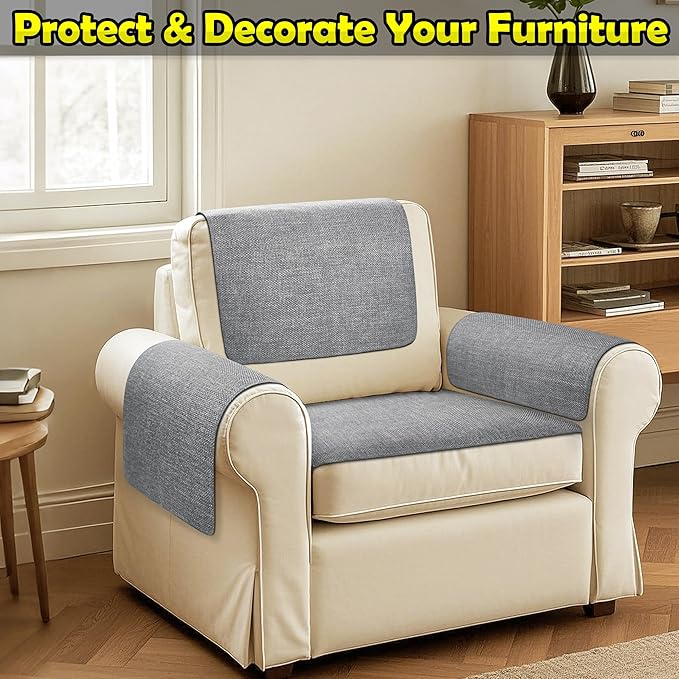 Couch Arm Covers, Waterproof Armrest Cover - Image 2