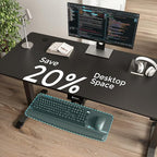 EUREKA ERGONOMIC Keyboard Tray Height Adjustable, Swivel Tilt Computer Keyboard - Image 6