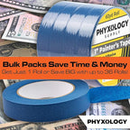 No-Residue 1 Inch, 60 Yard Blue Painters Tape 4 Pk. Easy-Tear, Pro-Grade - Image 7
