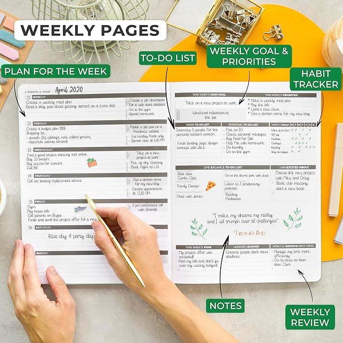 Clever Fox Planner PRO – Weekly & Monthly Life Planner to Increase Productivity - Image 3