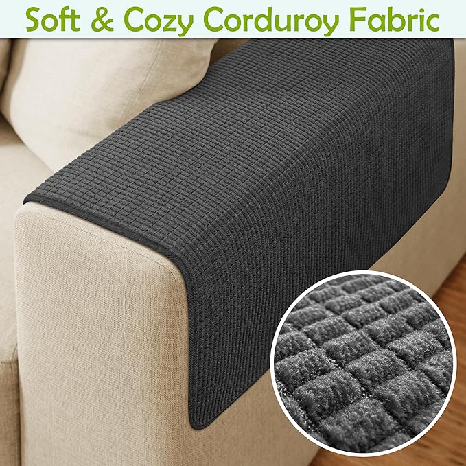 Couch Arm Covers, Waterproof Armrest Cover - Image 4