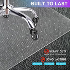 Vicwe Office Chair Mat for Carpet, Easy Rolling Hard Mat for Office Chair on - Image 3