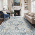GENIMO 8x10 Area Rugs for Living Room, Machine Washable Non Slip Vintage Rugs