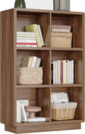 ChooChoo 3-Tier Bookshelf, 6 Cube Storage Organizer, Wooden Bookcase by ChooChoo
