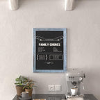 HBCY Creations 18" x 24" Rustic Blue Solid Wood Frame Wall Chalkboard, Magnetic - Image 2