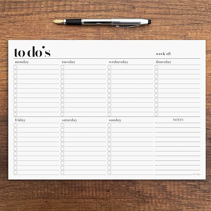Weekly Planner Pad, Weekly To Do List Notepad, Tear Off Undated Weekly Planner - Image 2