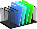 Kuntine.B Desk File Organizer 7 Upright Mesh Desktop Organizer File Sorter by KuntineB