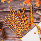 Kolewo4ever 200 Pieces Thanksgiving Pencils Assortment Cylinder Wood Pencil - Image 5