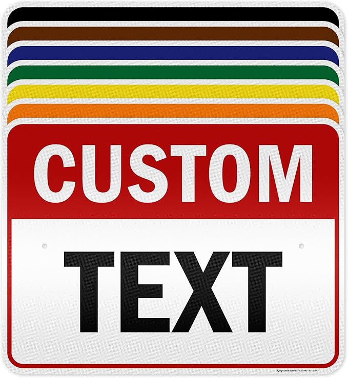 Custom Sign, Custom Sign for Business, Indoor/Outdoor use. 18x24 Inches by MySignCenter