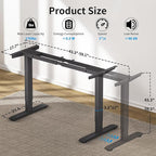 Dual Motor Electric Standing Desk Frame - Image 2