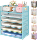 Subekyu 6 Tier Office File Paper Desk Tray Organizer by SUBEKYU