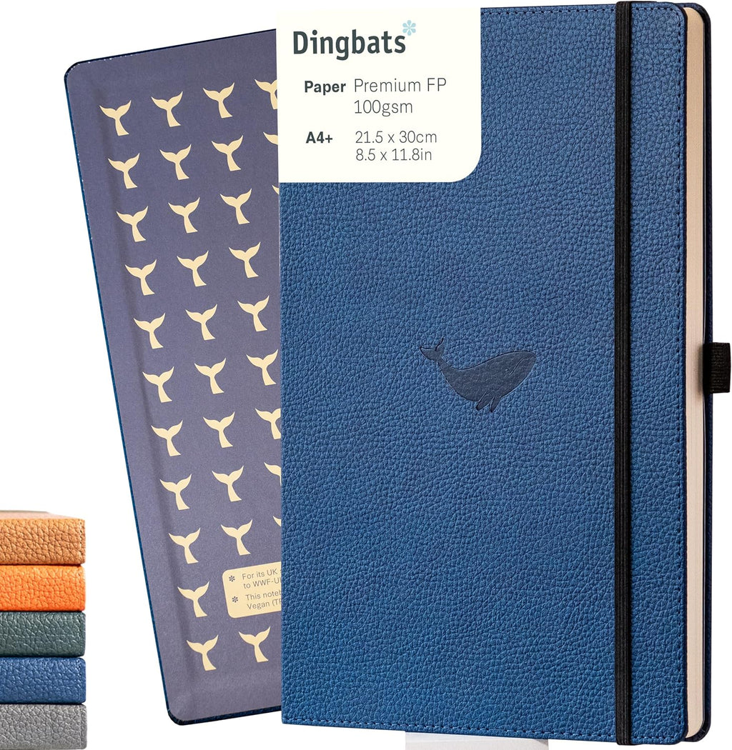 Dingbats* - Wildlife Squared Extra Large A4 Notebook - PU Leather Hardcover