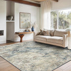 GENIMO Washable Area Rugs for Living Room, 10x12 Modern Non Slip Rugs, Low Pile - Image 2