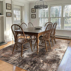 GENIMO Washable Area Rugs for Living Room, 9x12 Vintage Non Slip Rugs, Low Pile - Image 4