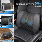 Lofty Aim Memory Foam Lumbar Support Cushion Relieves Lower Back Pain Car Seat - Image 8