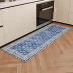 Rugcomf Runner Rug 2'6''x8' Hallway Washable Boho Soft Area Rug Non-Slip Faux - Image 5