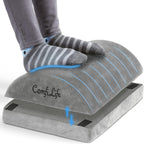 ComfiLife Foot Rest for Under Desk at Work – Adjustable Height Memory Foam Foot