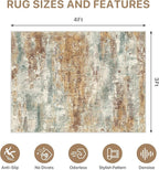 Office Chair Mat for Hardwood Tile Floor, Abstract 36"X 48" Desk Mats for - Image 9