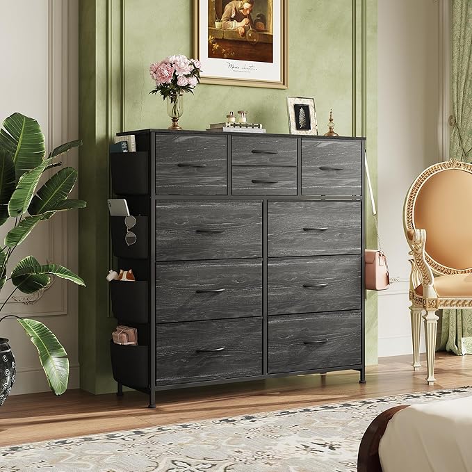WLIVE Dresser for Bedroom with 10 Drawers, Fabric Dresser Chest of Drawers with - Image 2