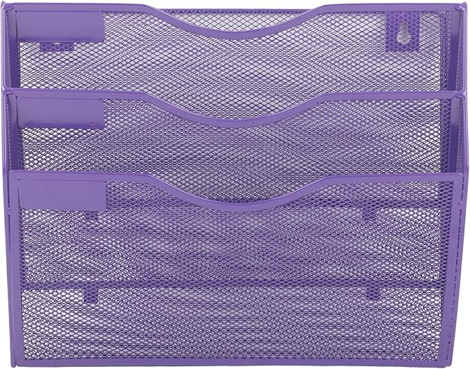 EASEPRES 3 Pocket Mesh Hanging Wall File Organizer, Wall Mounted Mail Paper - Image 5