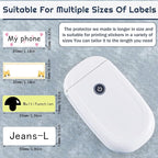 Zonon 500 Pcs Clear Labels Label Protector Clear Stickers Wafer Seals - Image 3