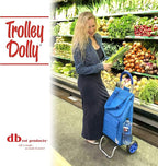 dbest products Trolley Dolly Blue Foldable Shopping cart - Image 6