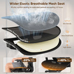 gabrylly ergonomic office chair with footrest, 135° reclining, package contents