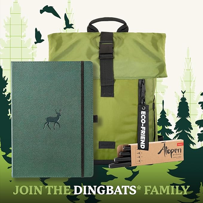 Dingbats* - Wildlife Plain Extra Large A4 Notebook - PU Leather Hardcover - Image 7