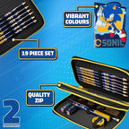 SONIC THE HEDGEHOG Pencil Case for Kids Stationery Set Pens Colored Pencils - Image 4