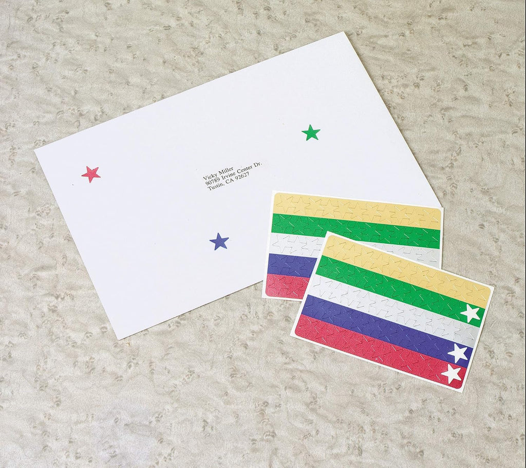 Avery® Foil Star Labels, 1/2", Assorted Colors, Non-Printable, 440 Star Stickers Total (6007)