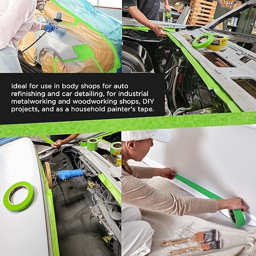 Dura-Gold Green Automotive Masking Tape 1-1/2 Inch, Case of 24 Rolls - Image 5