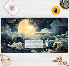 Full Moon Mousepad Cute Desk Mat Stormy Seas XXL Large Extended Gaming Mouse - Image 2