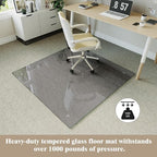 Koonmi Tempered Glass Chair Mat - Image 4