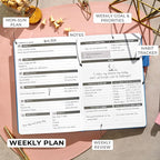 Clever Fox Planner – Undated Weekly & Monthly Planner - Image 3