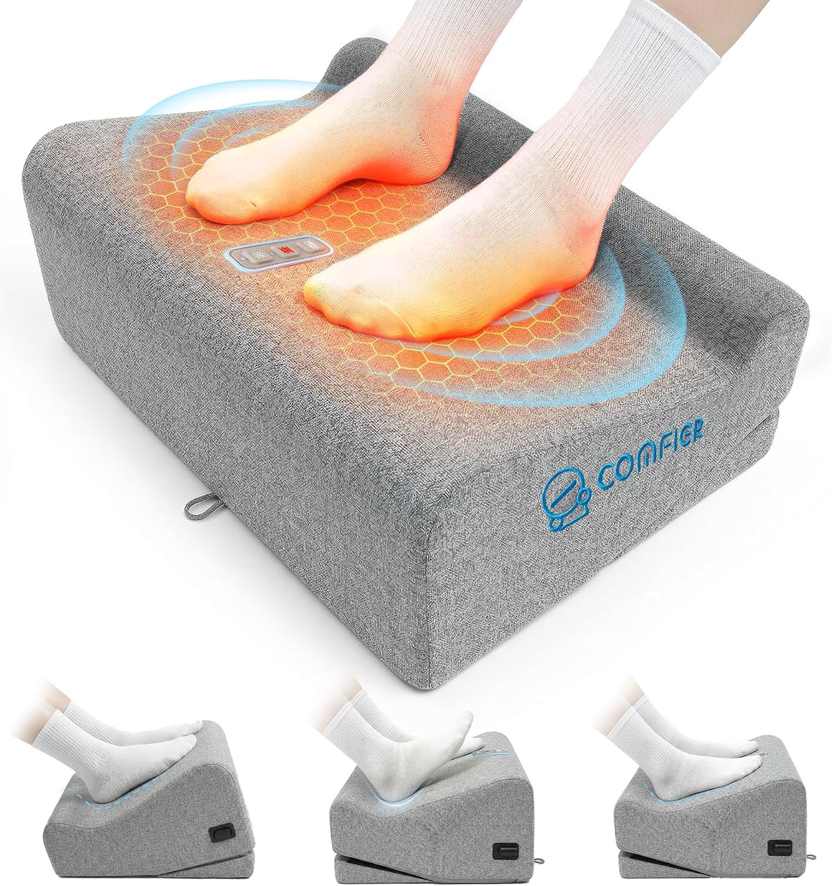 2026 Upgrade Under Desk Foot Rest at Work with Graphene Fast Heat Cloth