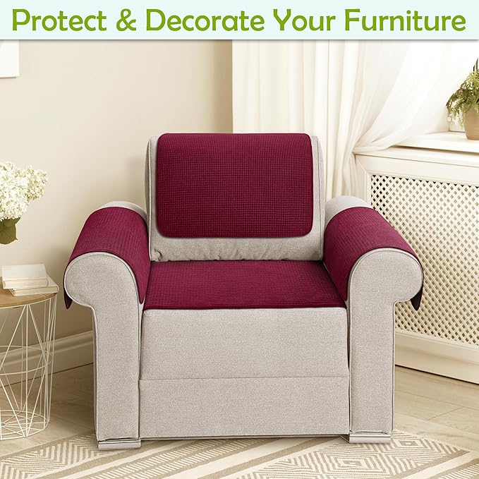 Couch Arm Covers, Sofa Arm Covers, Waterproof Armrest Covers - Image 2