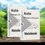 INKNOTE 2 Pcs Auto Mileage Log Book Expense Record Notebook - Image 5