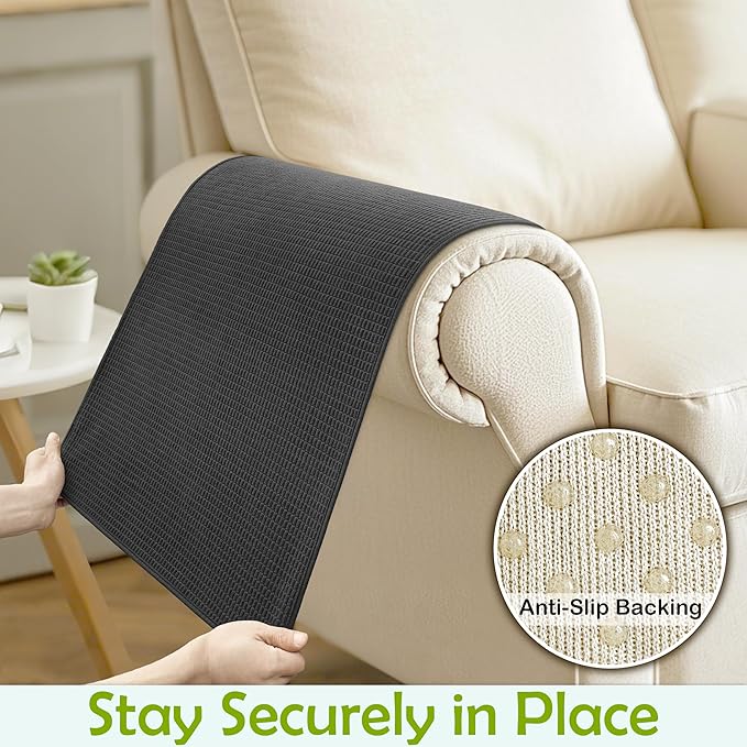 Couch Arm Covers, Waterproof Armrest Cover - Image 5