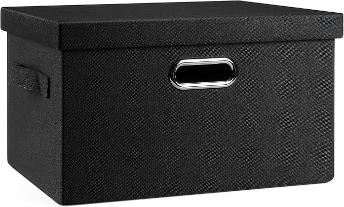 Graciadeco Medium 15" 21 Quart Collapsible Stackable Storage Bins by GraciadecoStorage