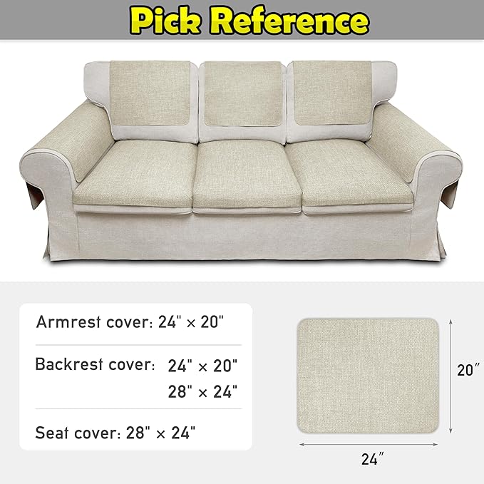 Couch Arm Covers, Waterproof Armrest Cover - Image 6