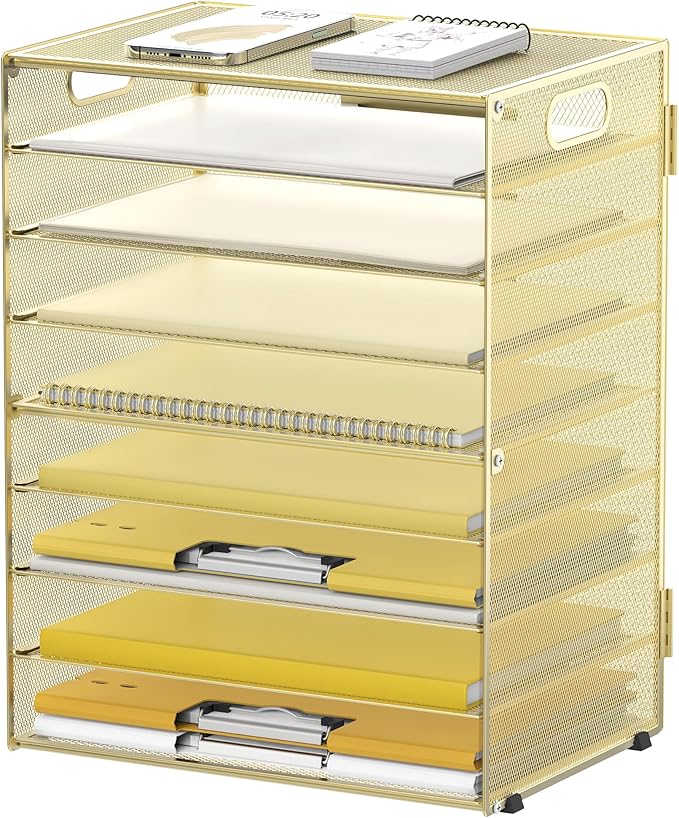 DALTACK 9-Tier Paper Letter Tray Desk Organizer by DALTACK