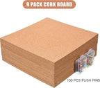 SUNGIFT Cork Board 12"x12" - Image 7