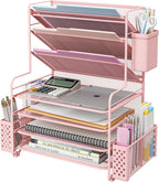 simple trending 7 tier desk file organizer, letter, main product view