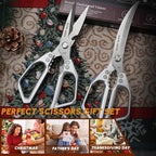HUUSK Kitchen Scissors Set Silver - Image 7