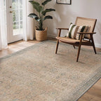 GENIMO 8x10 Area Rugs for Living Room, Machine Washable Non Slip Vintage Rugs by GENIMO
