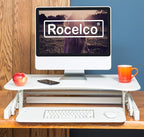 Rocelco 32" Height Adjustable Standing Desk Converter - Image 5