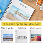 Elan A5 Drawing Book, 50 Sheets Italian Paper 90 lb/200 GSM, Acid-Free Sketch - Image 6