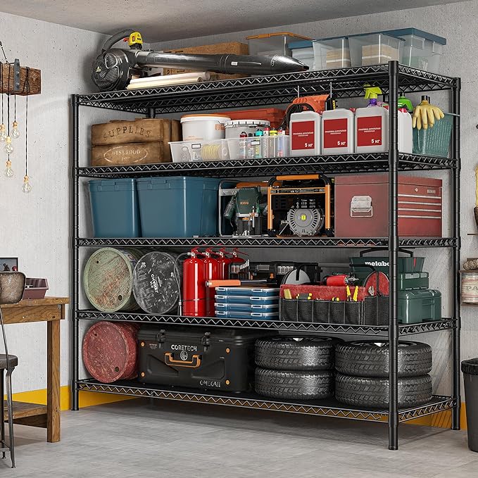 REIBII 85.7" H Storage Shelves 2998LBS Metal Shelving Unit - Image 7