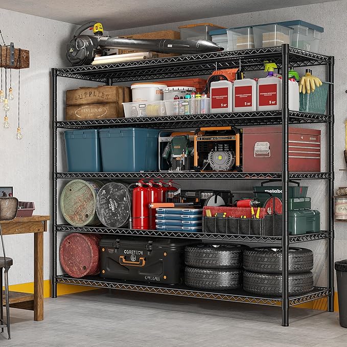 REIBII 85.7"H Garage Shelving 2998LBS Storage Shelves - Image 5