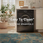 GENIMO Washable Area Rugs for Living Room, 10x14 Vintage Non Slip Rugs - Image 5